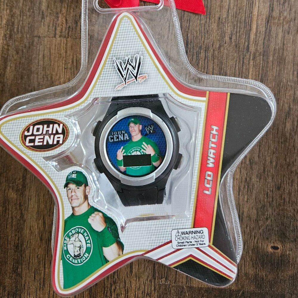 WWE John Cena LCD Digital Watch Collectible Wrestler Child Kids Offical Seal New